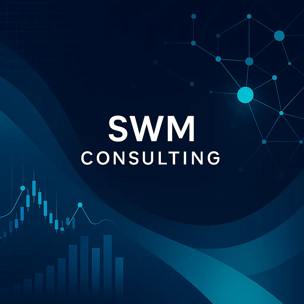 SWM Consulting — fintech & M&A illustration